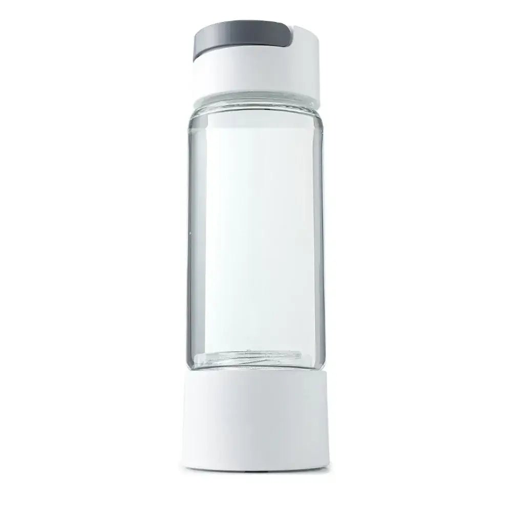 Person refreshing themselves with Pro Hydrogen Water Bottle by Hydro Fever, boosting health with hydrogen-infused water.